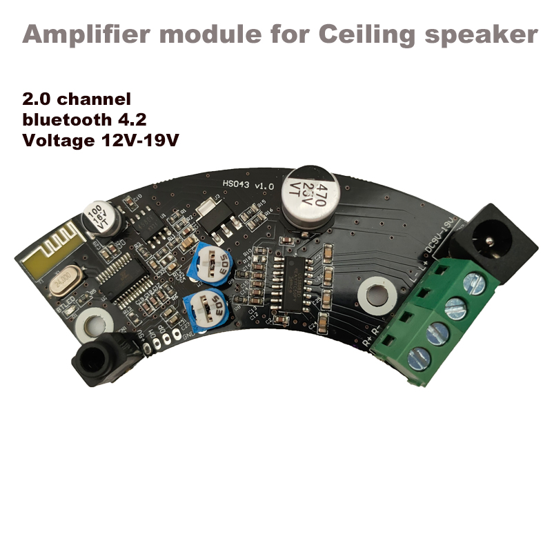 Audio Music Background Free - Bluetooth アンプボード天井スピーカーオーディオ 2X40W 壁ステレオバックグラウンドミュージックアンプ DIY AUX