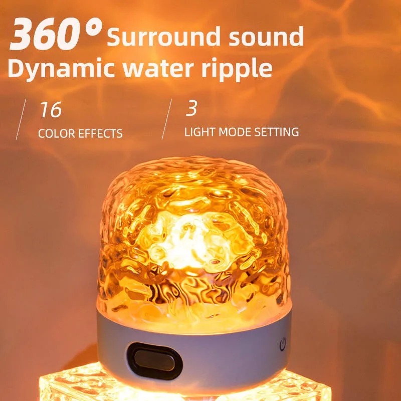 Audio Music Wave - ダイナミックな水の波紋プロジェクター Bluetooth スピーカー寝室ナイトライトオールインワンデバイスホームアウトドアパーティー装飾 HIFI オーディオ
