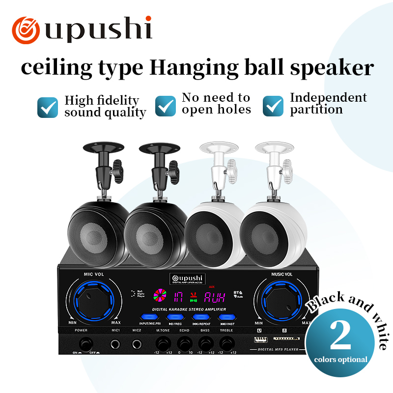 Audio Music Background Free - Oupushi 天井取り付け壁取り付けオーディオ システム サスペンション HiFi 表面取り付けスピーカー