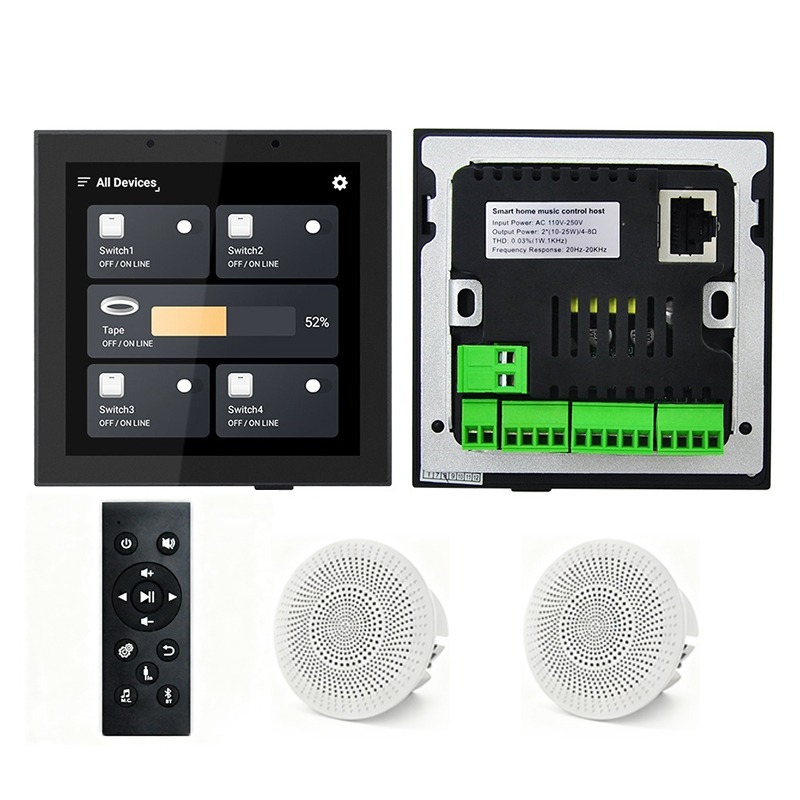 Audio Music Background Free - KT250-2 インテリジェントホームオーディオシステム 2*20W ホームシアターBGM DTS/AirPlay 2.0チャンネルオーディオクロスオーバー出力