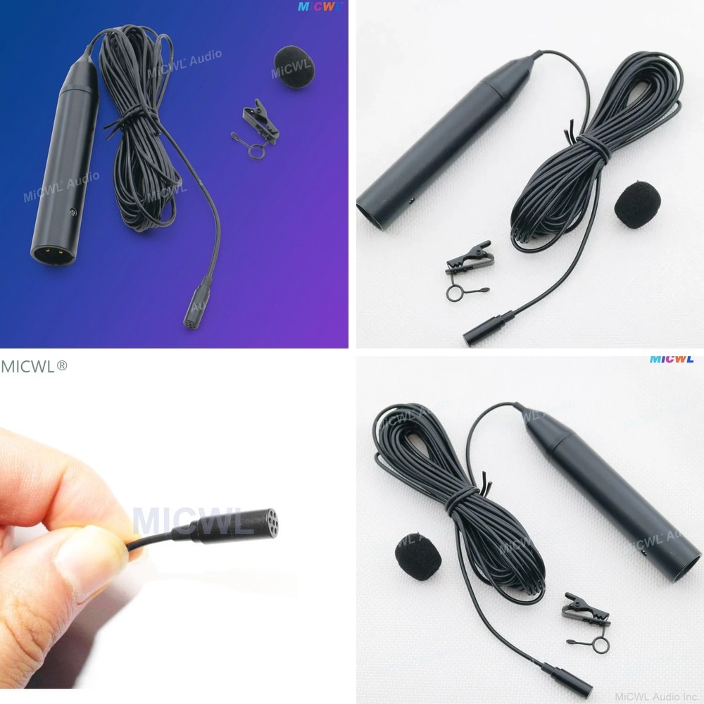 Xlr Microphone Condenser - プロフェッショナル MiCWL XLR 3ピン ファントム電源 タイクリップ