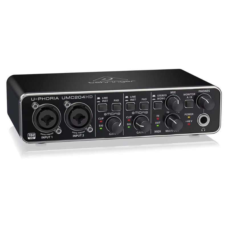 ベリンガー UMC204HD 2入力/4出力 USB 2.0 - Audio Interface Usb のレビューと価格