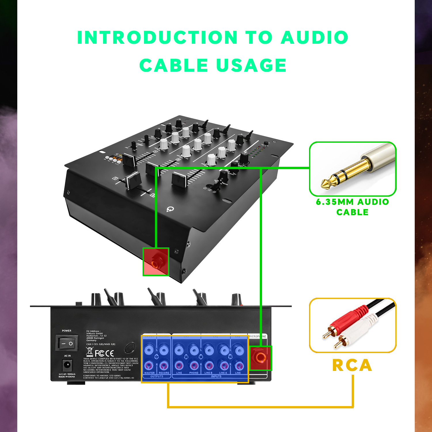 4チャンネルDJミキサー、プロフェッショナルKTVステージオ - Audio Interface Usb のレビューと価格