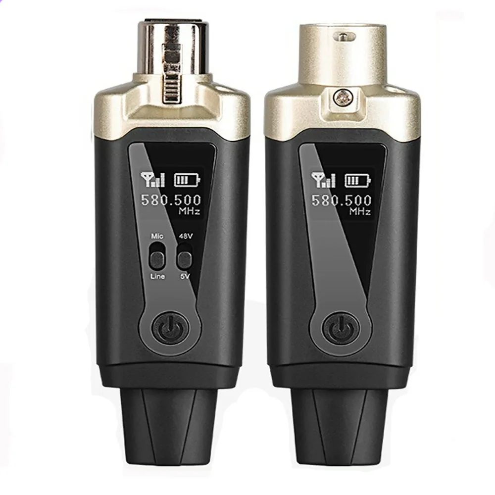 Uhfワイヤレスマイクシステム、xlrマイクコンバーター、自 - Xlr Microphone Condenser のレビューと価格
