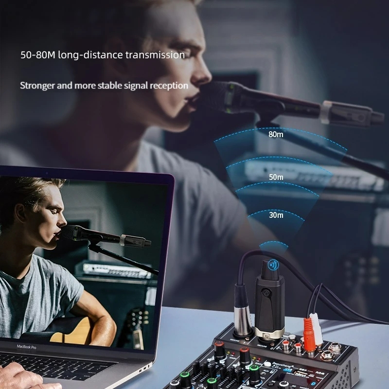 Uhfワイヤレスマイクシステム、xlrマイクコンバーター、自 - Xlr Microphone Condenser のレビューと価格