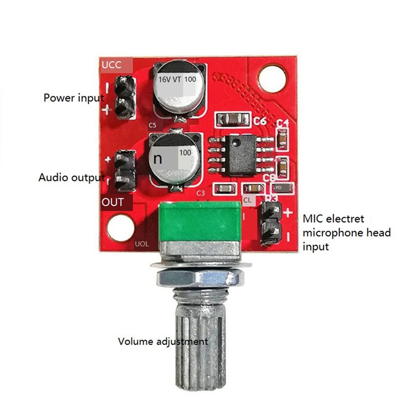 -[A51I デジタル] LM386 エレクトレットマイクア - Portable Amplifier Mini のレビューと価格