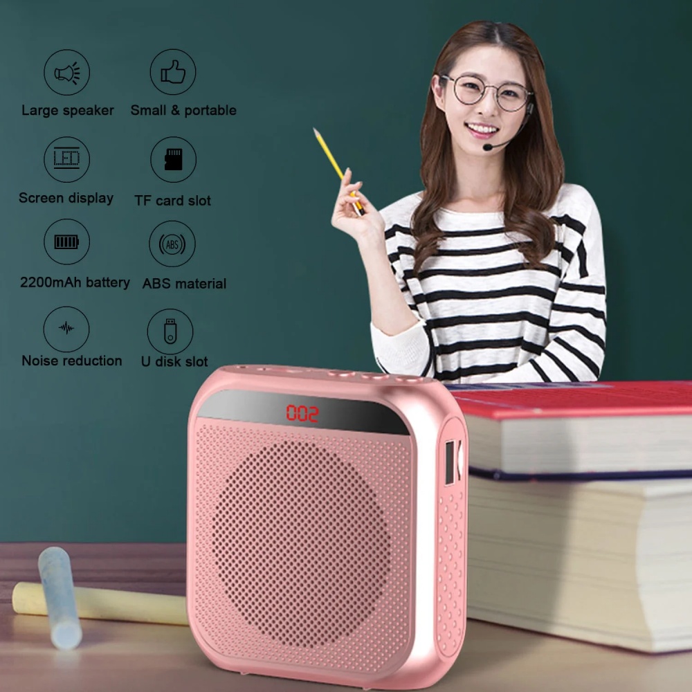 ポータブル音声アンプメガホンミニオーディオスピーカーマイク付 - Portable Amplifier Mini のレビューと価格