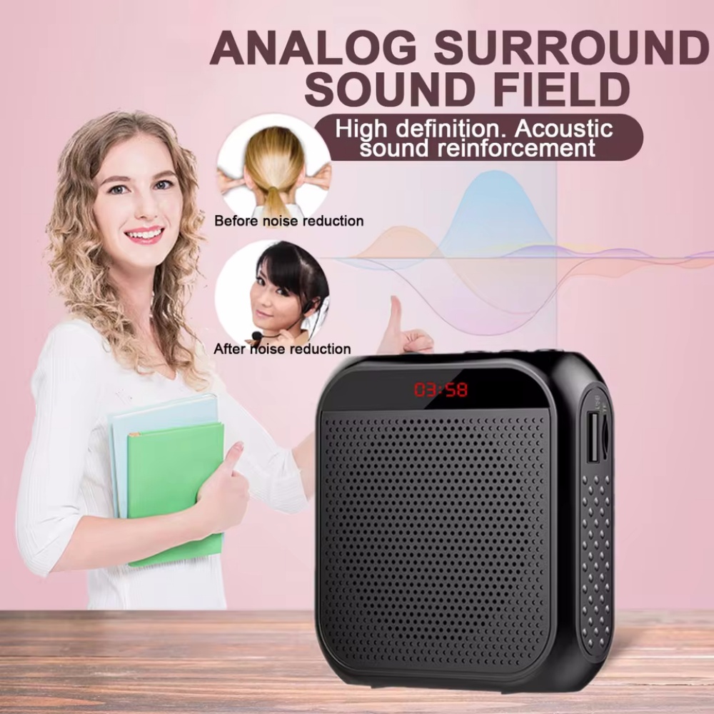 ポータブル音声アンプメガホンミニオーディオスピーカーマイク付 - Portable Amplifier Mini のレビューと価格