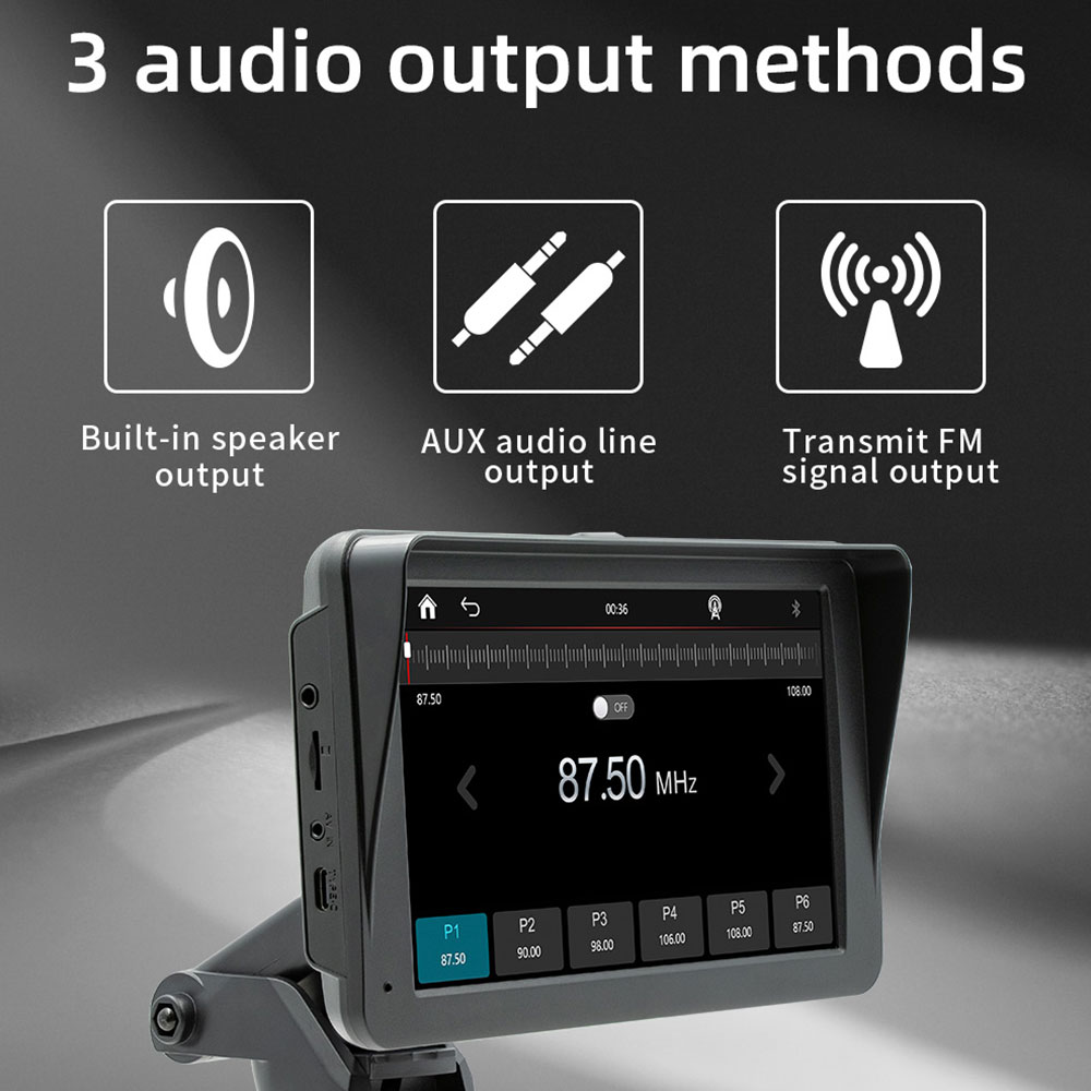 7インチ ワイヤレスCarPlay & Android Au - Audio Music Image のレビューと価格