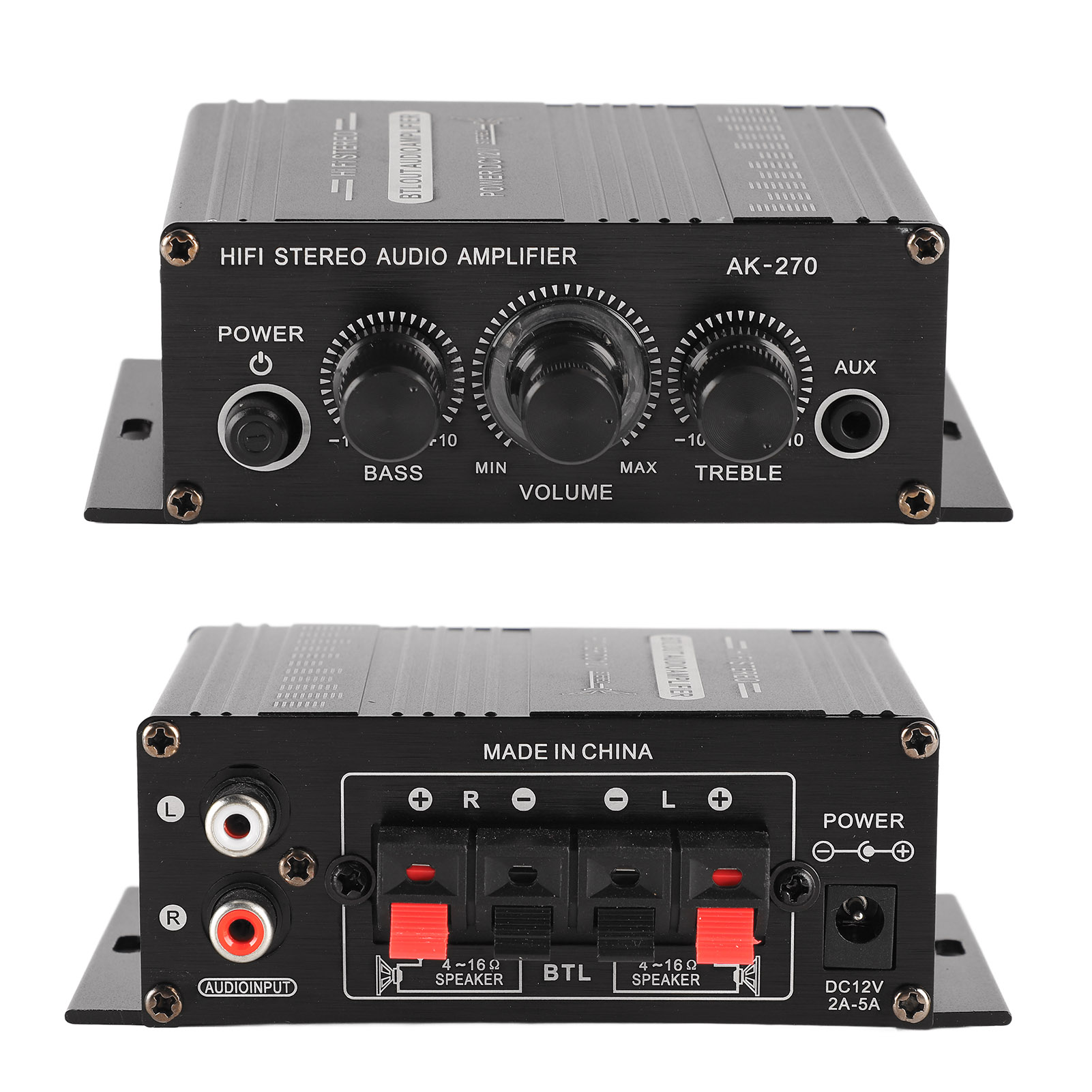 ステレオアンプオートバイアンプステレオアンプ 12V ポータ - Portable Amplifier Mini のレビューと価格
