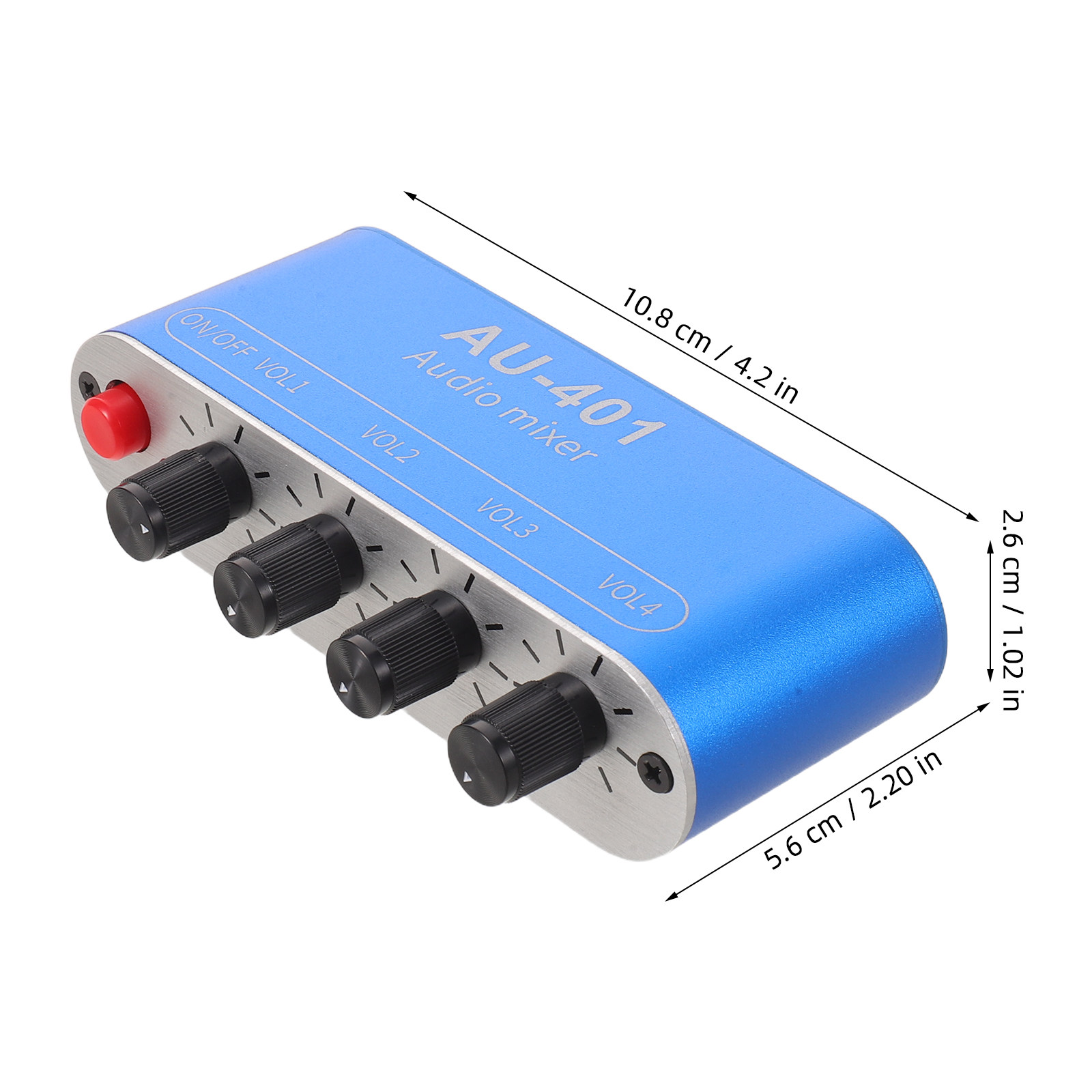 4チャンネルオーディオミキサー コンパクトステレオミニ 3. - Portable Amplifier Mini のレビューと価格