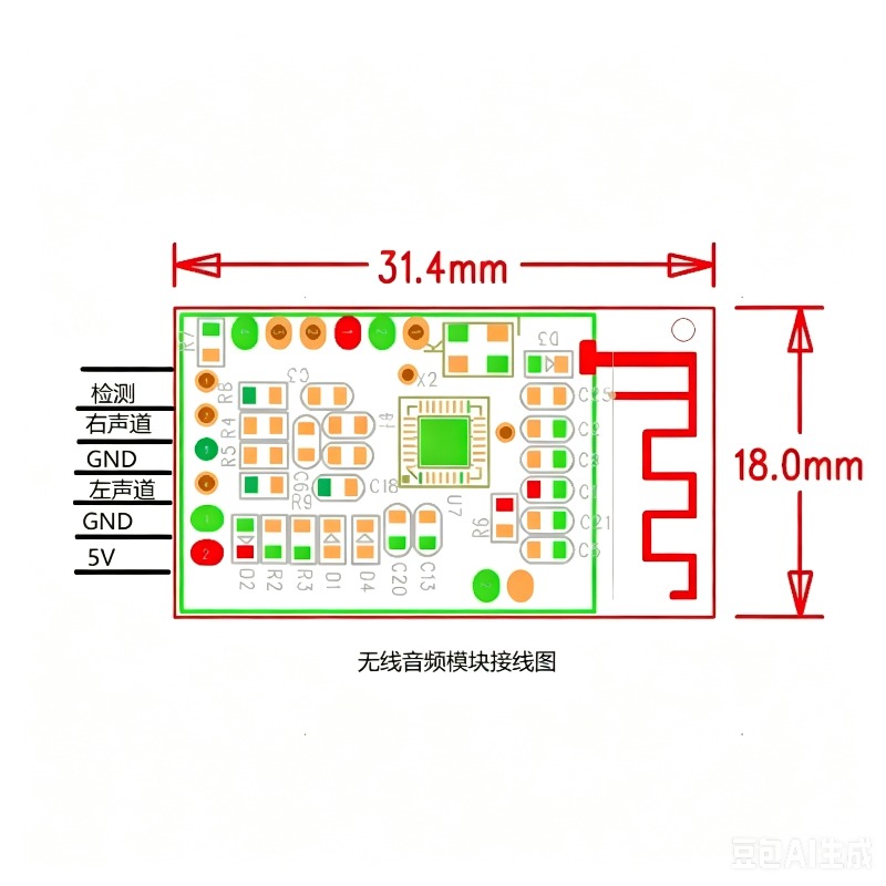 2.4Gワイヤレスオーディオ伝送モジュール、サウンド接続後で - Audio Music Image のレビューと価格