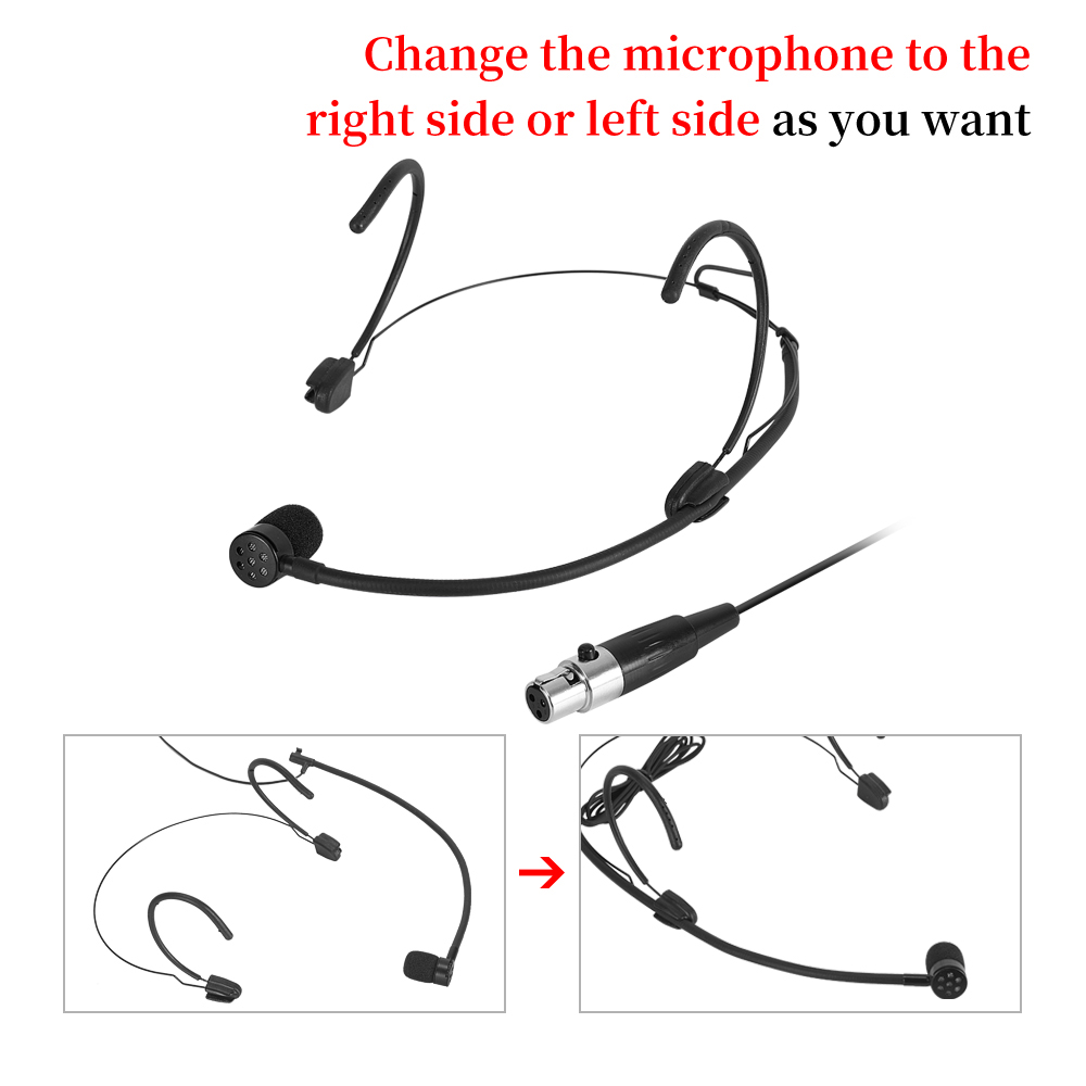 Iiimymic 単一指向性ブラックヘッドセットマイク 3  - Xlr Microphone Condenser のレビューと価格