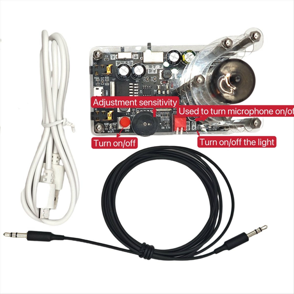 DTC5 新しい USB 5V ミュージックスペクトラムライ - Audio Music Youtube のレビューと価格