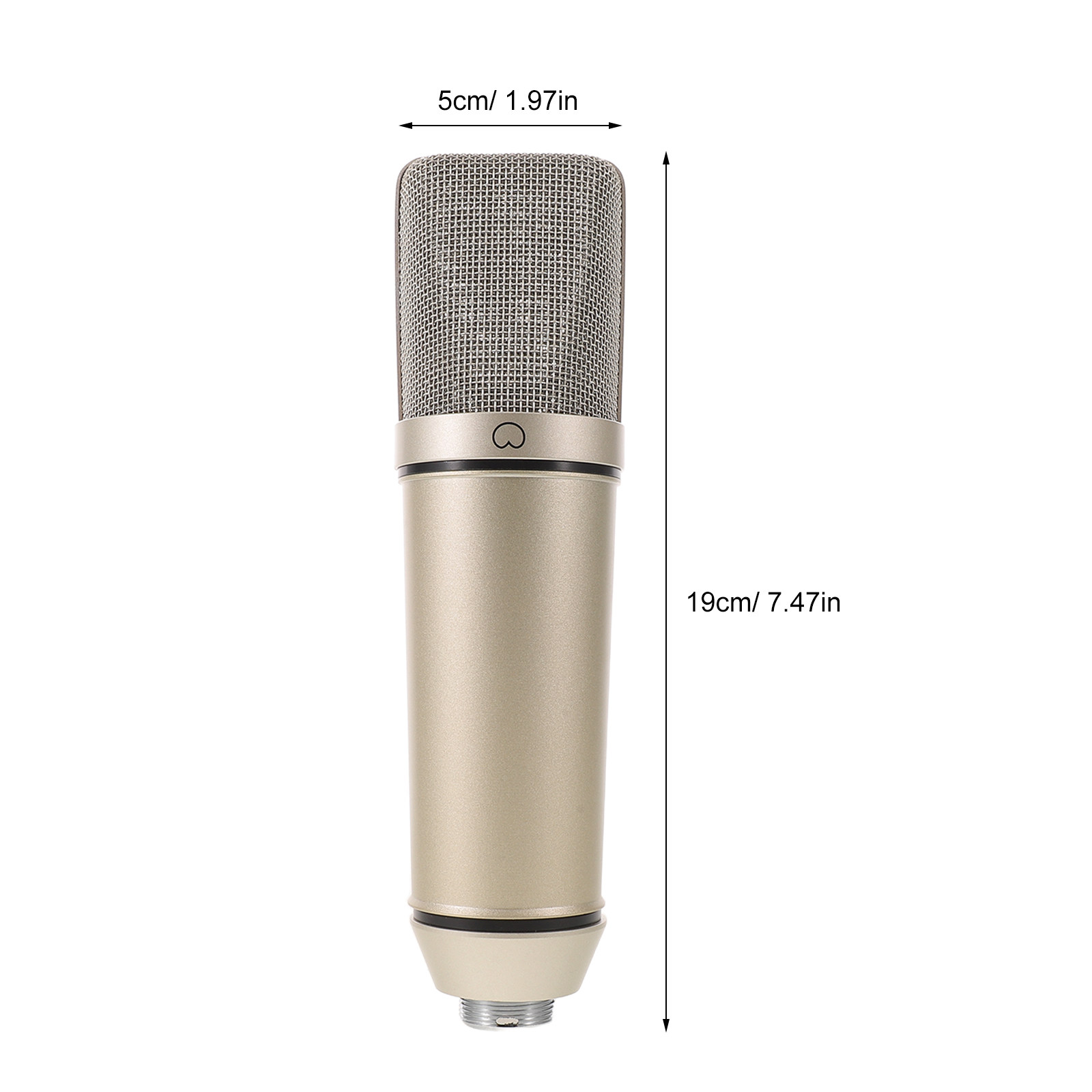 金属製XLRコンデンサーマイク本体ハウジング ストリーミング - Xlr Microphone Condenser のレビューと価格