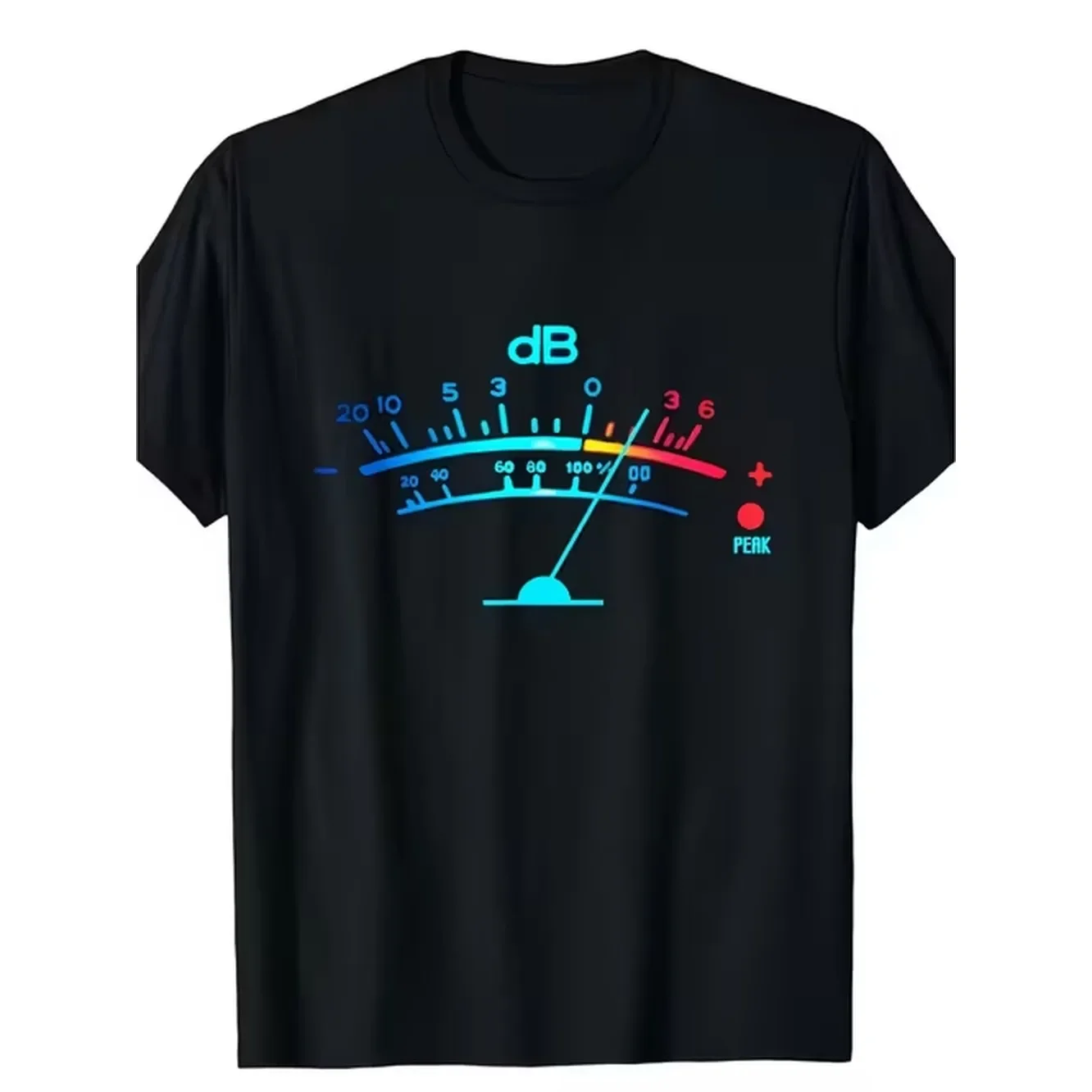 メンズヴィンテージオーディオエンジニアTシャツ、圧力計グラフ - Audio Music Production のレビューと価格