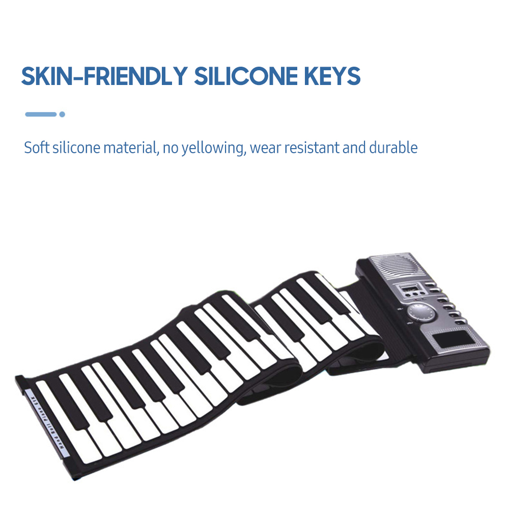 61 キーロールアップピアノキーボードポータブルソフトシリコ - Keyboard Piano 61 Key のレビューと価格