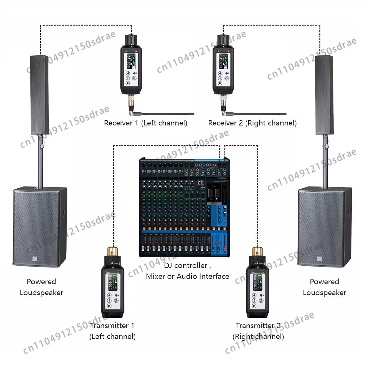 Acemic RX-1およびTR-1プラグオンワイヤレスマイ - Xlr Microphone Condenser のレビューと価格