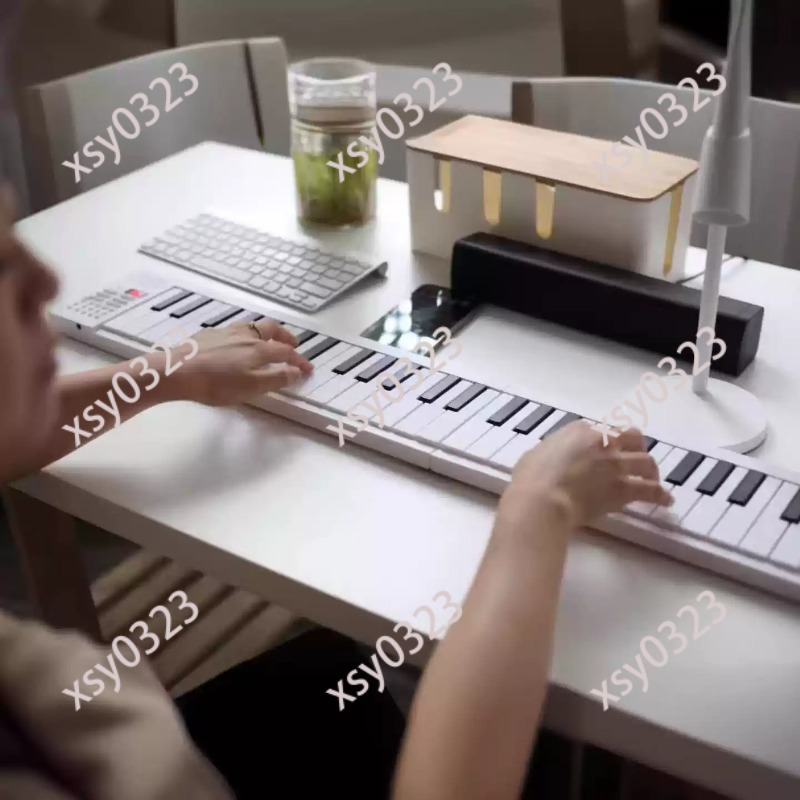 61鍵折りたたみ式充電式電子キーボードピアノ、学生・大人・初 - Keyboard Piano 61 Key のレビューと価格