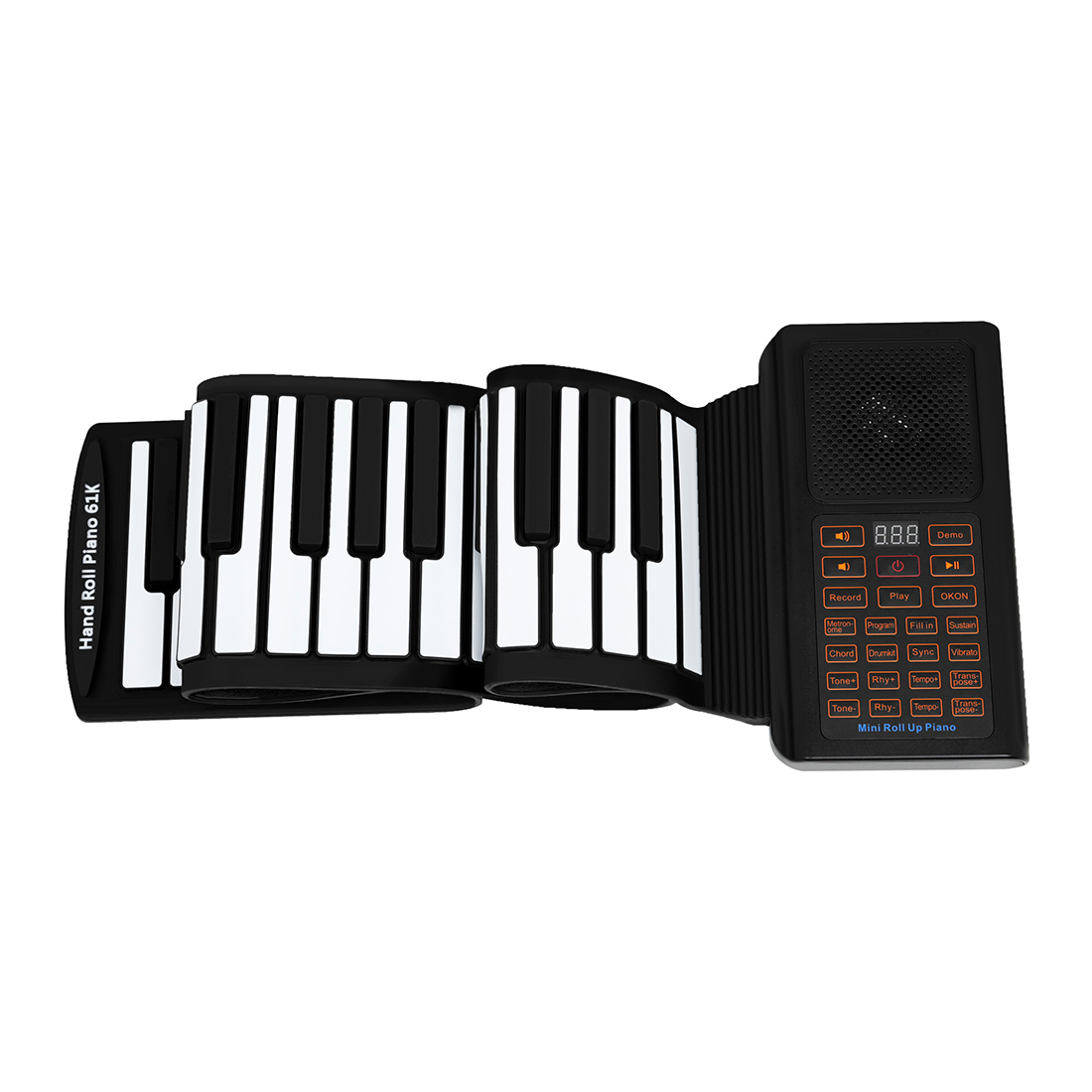 ホットセール折りたたみ式シリコン製ポータブルソフトキーボード - Keyboard Piano 61 Key のレビューと価格