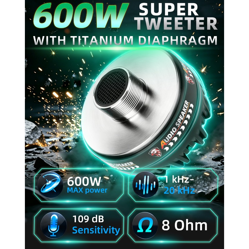 2個入り 3.75インチ チタンツイータースピーカー 600 - Music Audio Pro のレビューと価格