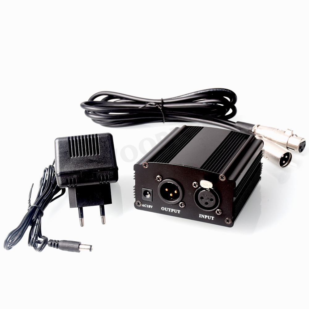 Wopker-サーマル電源,xlrケーブル付き,コンデンサー - Xlr Microphone Condenser のレビューと価格