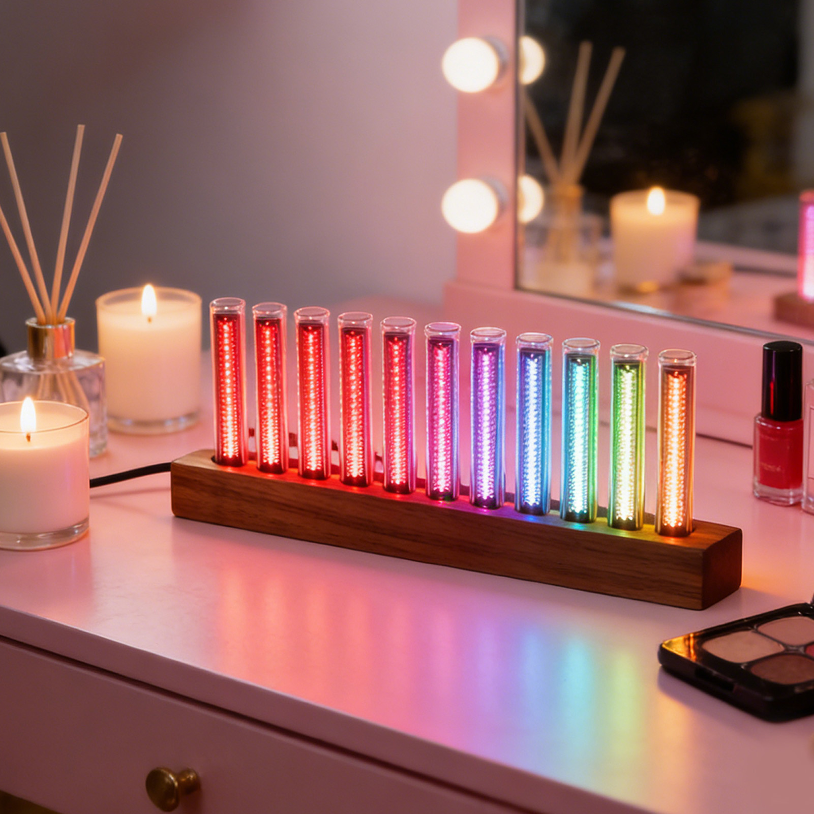LED音楽スペクトラムディスプレイホームオーディオアナライザ - Audio Music Youtube のレビューと価格